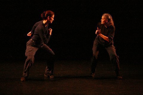 Photo of Lynn Hess and Louise Runyon in Blue Steel