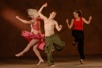 Louise Runyon, D. Patton White and Brooks Emmanuel in Flesh and Bone